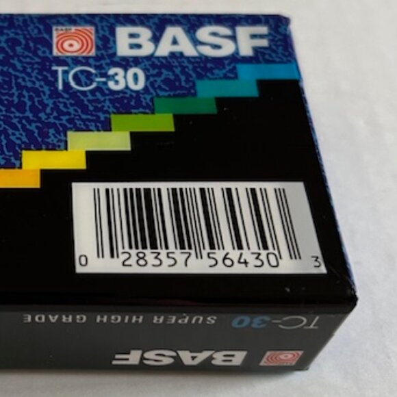 TC-30 BASF Super High Grade Compact Video Cassette (VHS-C)-Sealed package - Picture 8 of 8